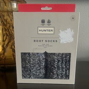 Hunter Black and Grey Boot Socks